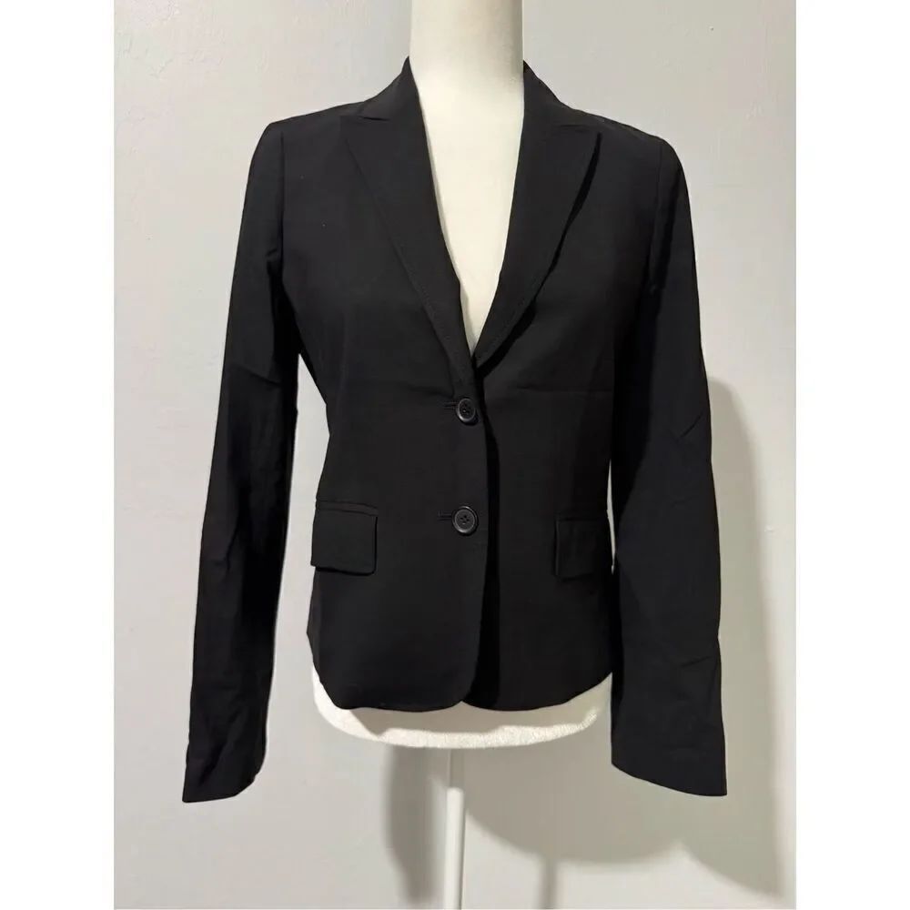 J. Crew black wool blend blazer 6